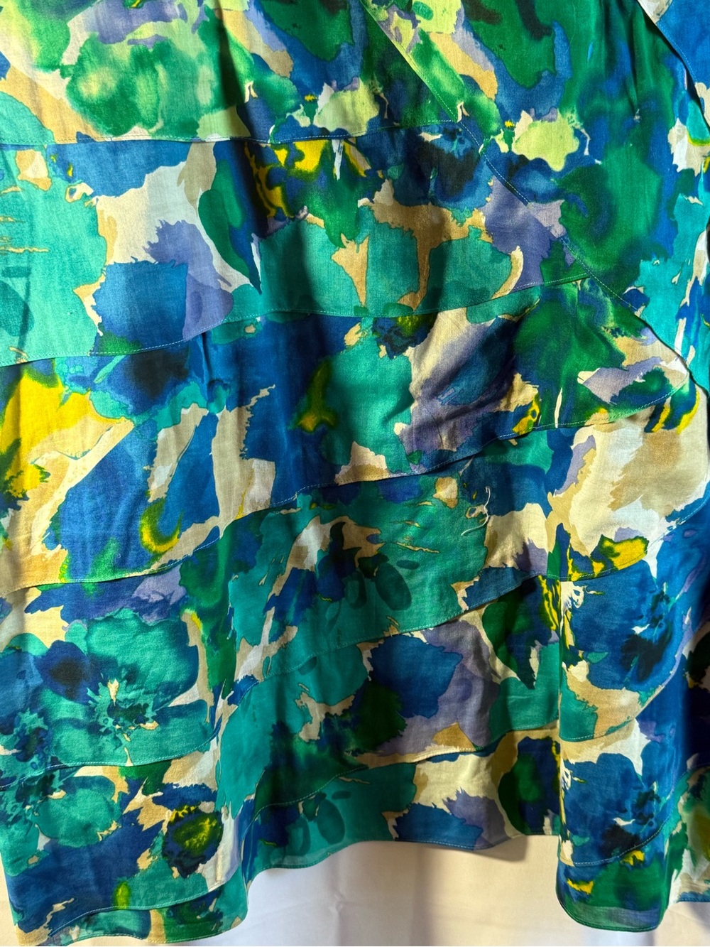 Calvin Klein Multicolor Watercolor Print Sleeveless Midi Dress Size 20W - Picture 2 of 7
